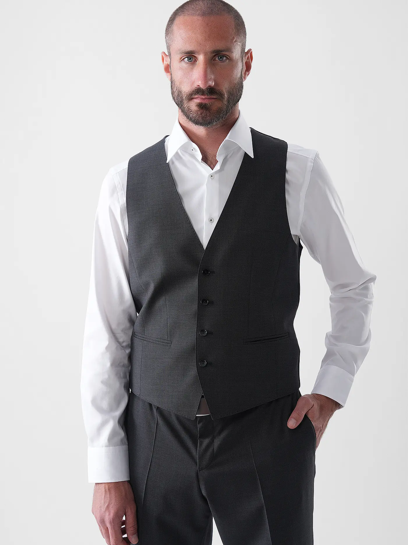 BOSS | Anzugweste H-HUGE | grau
